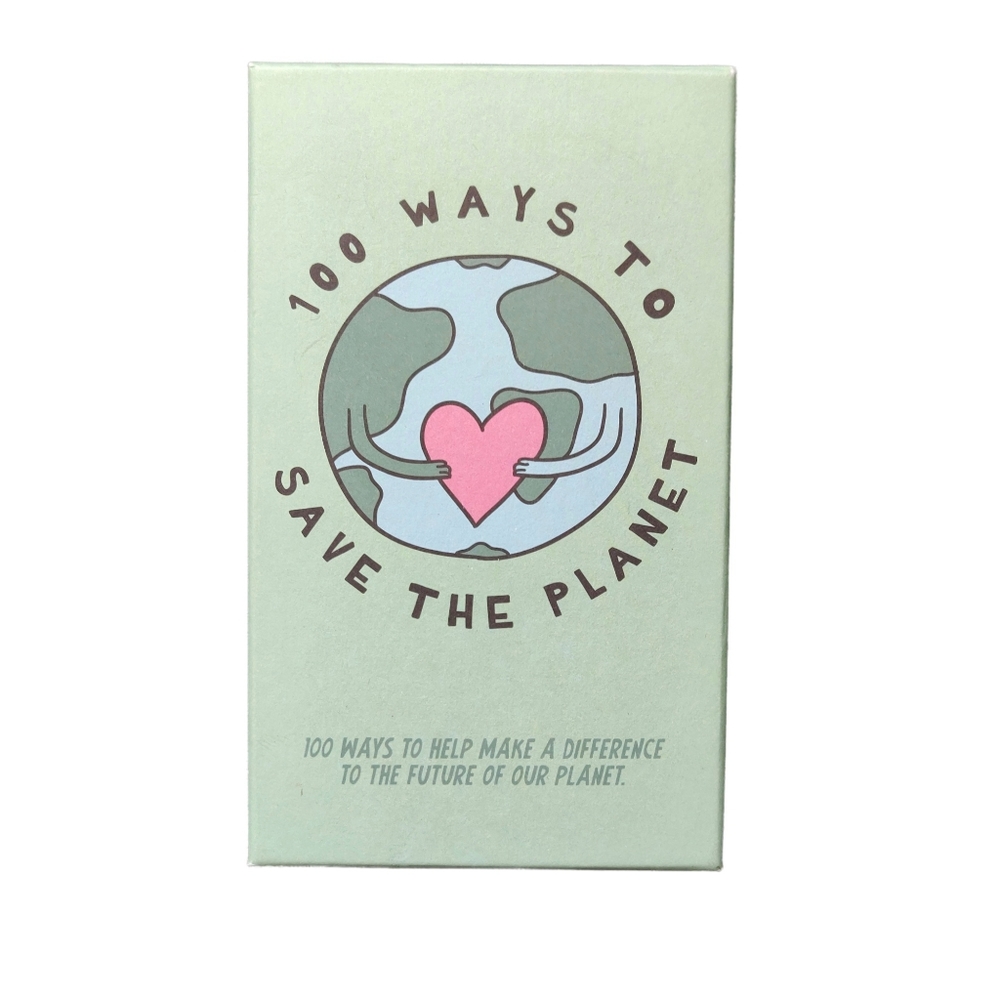 NWOT 100 Ways to Save the Earth Box of Cards Sustaiability Keepsake